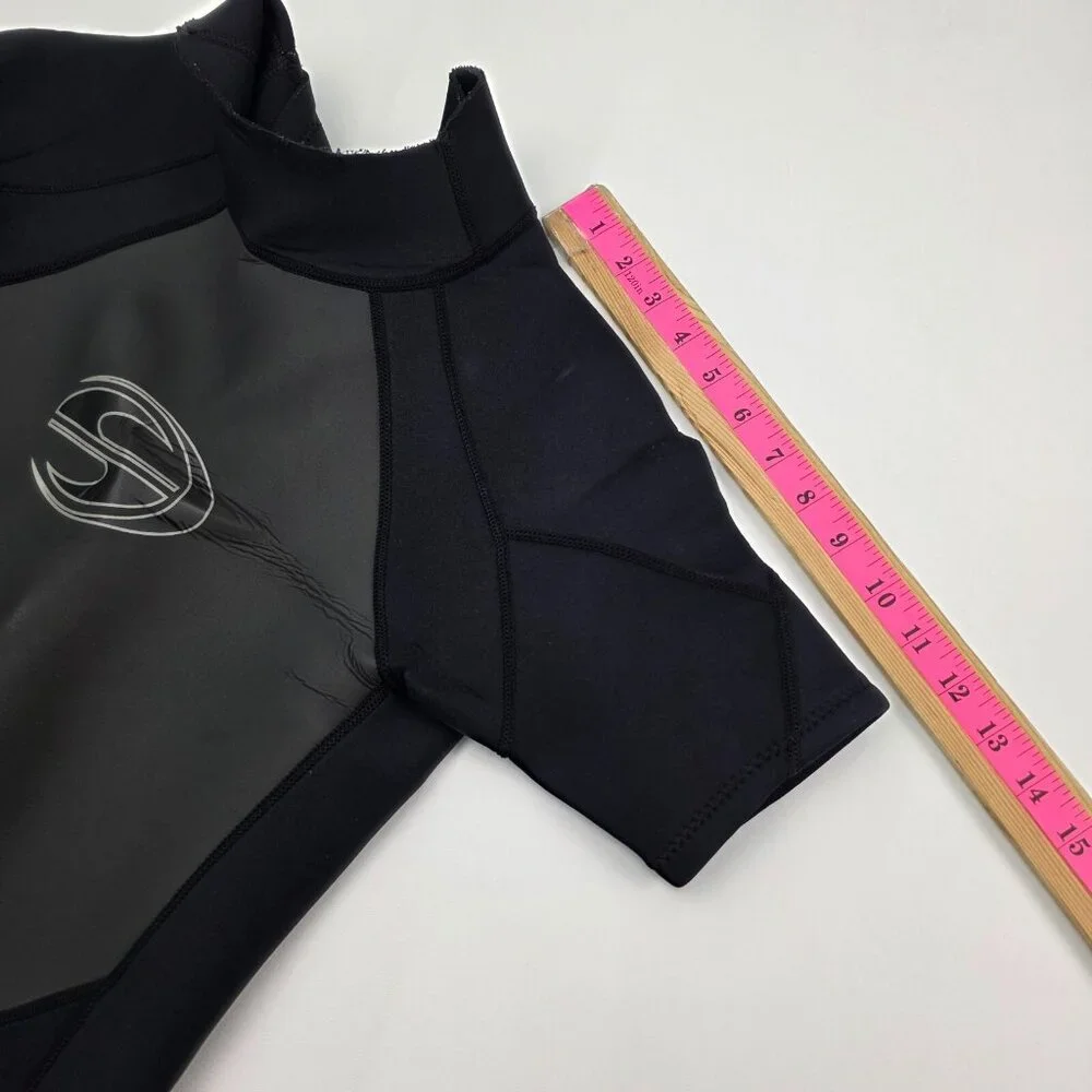 Deep See Mens S‎ Black Short Sleeve Wetsuit Neoprene Surf Swim Diving Suit